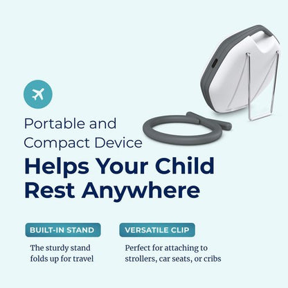 Adaptive Sound Technologies LectroFan Alpha Portable Sleep Sound Machine - Rechargeable White Noise Machine for Crib, Stroller, Car Seat & More - 7 Non-Looping Sounds - for Travel, Bedroom, Nursery