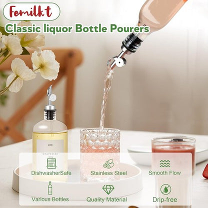 liquor pour spouts 6pack (6 pack sliver)