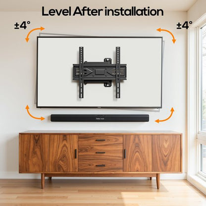 IWORKBOARD 40 43 50 55 inch Full Motion Corner TV Wall Mount for Most 32-65 inch Flat & Curved TVs, Articulating Swivel & Tilt TV Mount Bracket, up to 80 lbs,VESA 400x400mm, Single Stud Perfect Center
