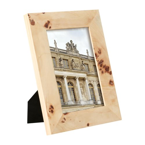 Concepts Set Of 4-4x6 Burl Wood Picture Frames - Natural Wood Finish Picture Frames for Family Photos - Elegant Wallhung Decor in Bulk