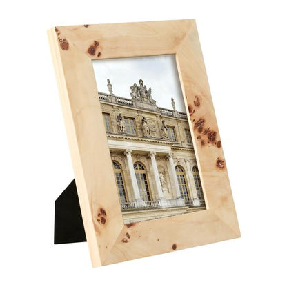 Concepts Set Of 4-4x6 Burl Wood Picture Frames - Natural Wood Finish Picture Frames for Family Photos - Elegant Wallhung Decor in Bulk