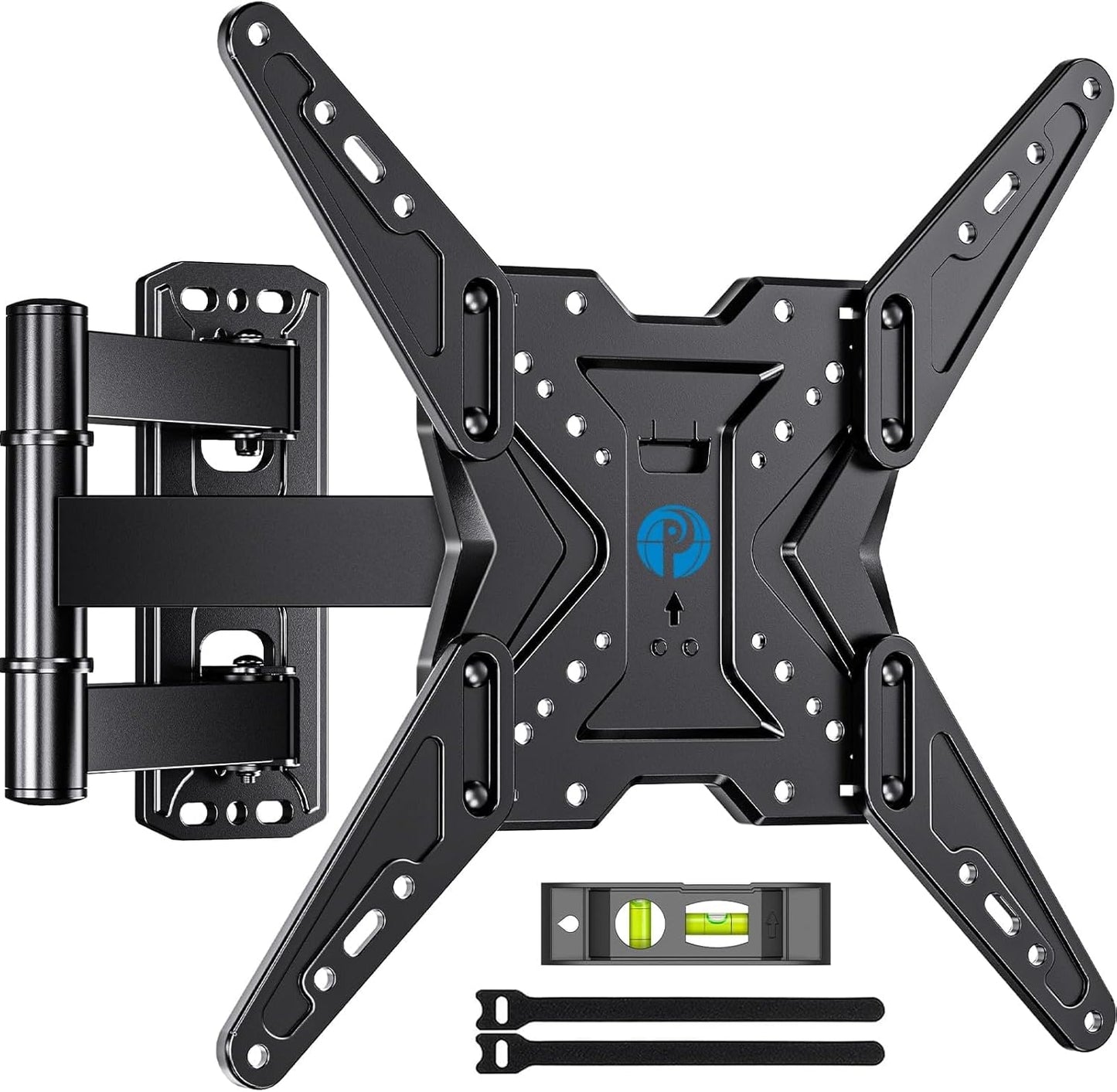 Pipishell Full Motion TV Wall Mount - Swivel, Tilt & Extension for 26-60 Inch TVs | Holds Up to 77 lbs