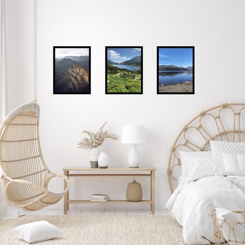 JCJMY 20x27 Picture Frame Black for Puzzles Poster Photo Picture, Horizontal and Vertical Formats for Wall Hanging, 20 x 27 Wall Gallery Poster Photo Puzzles Frame for 20 by 27 Photos Posters,Black