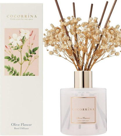 COCORRÍNA Reed Diffuser - Olive Flower Scent for Relaxing Home Ambiance | Elegant Design