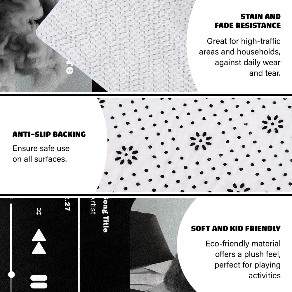 Skiennix Personalized Album Cover Rug - Custom Non-Slip Area Rug for Music Lovers | Bedroom & Living Room Decor