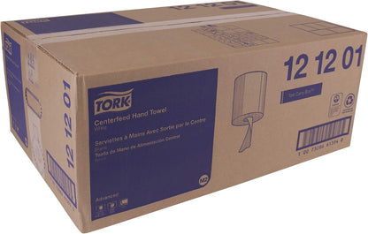 Tork Basic Centerfeed Paper Wiper - High Absorbency, White, 6 x 600 Sheets | Ideal for Quick Cleanup