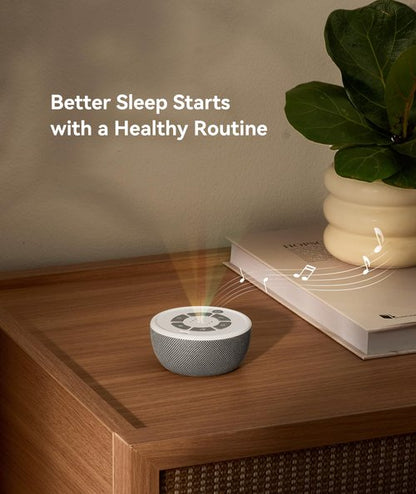 Dreamegg Portable White Noise Sound Machine, 4-7-8 Guided Visual Meditation Breathing Light, 9 Soothing Sounds, Rechargeable Sound Machine for Sleep, Anxiety Relief, Travel, Gifts, Adults