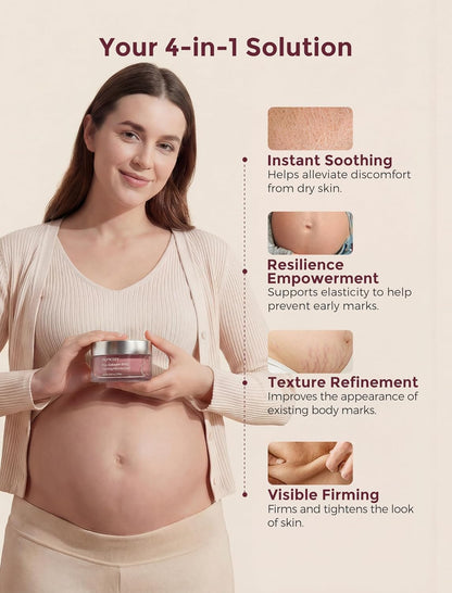 Momcozy Stretch Mark Cream - Pro-Collagen Belly Firming Moisturizer with Peptides | 5.29 oz (150g)
