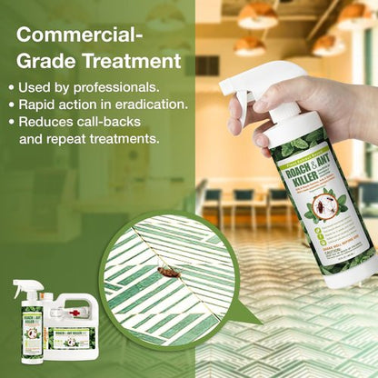 EcoVenger® Roach and Ant Killer - 16 oz | Kills on Contact | Peppermint Scent | Safe for Kids & Pets