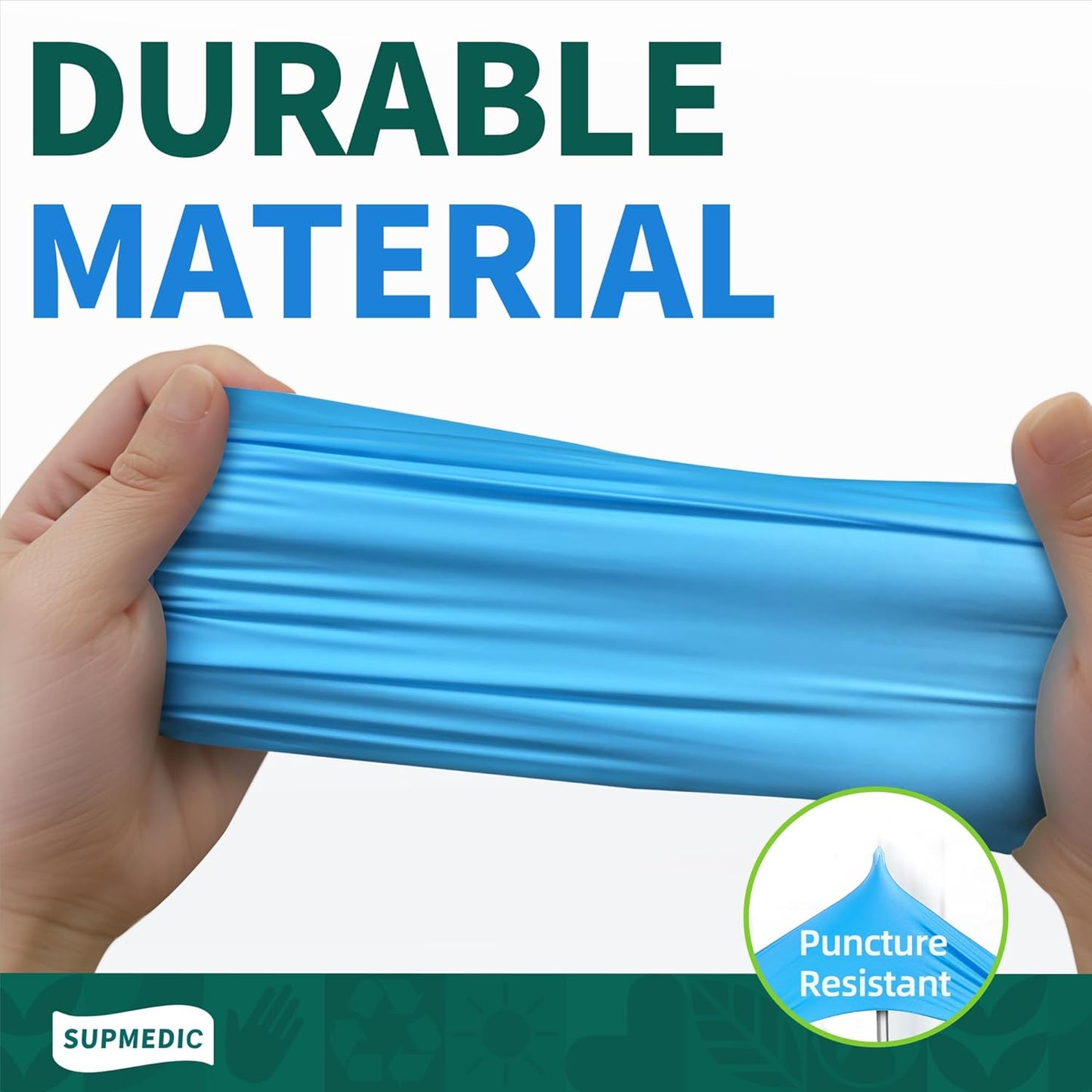 Supmedic Vinyl Disposable Exam Gloves - Powder-Free, Latex-Free, Food Grade - Blue, 100 Ct & 1000 Ct