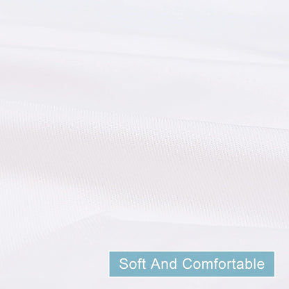 NTBAY Waterproof Pillow Protectors - Super Soft Zippered Cases | 20x26 Inches Pure White, 4 Pack