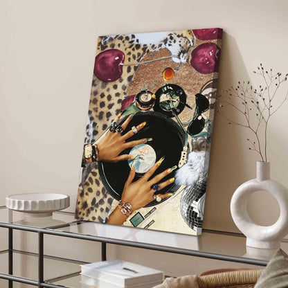 Skiennix Cheetah Wall Art Set - 3 Framed Leopard Canvas Prints for Bedroom & Living Room | 12x16 Inch