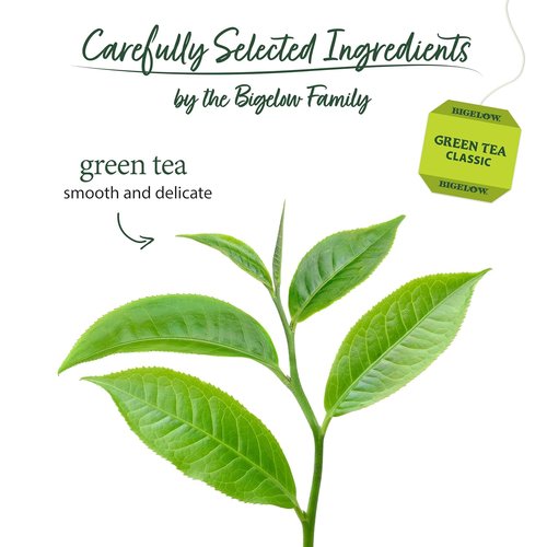 Bigelow Tea Classic Green Tea - Caffeinated, 20 Count Box | Pack of 6, Total 120 Tea Bags