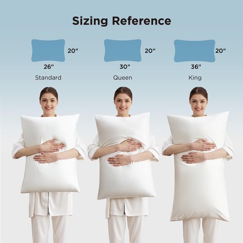 Bedsure Cooling Pillow Cases, Softer Than Silk Pillow Cases, White Silky Pillowcases Queen Set of 2 with Zipper, Infused 3% HA & Ceramides to Hydrate Skin, Gifts for Women, 20"x30"