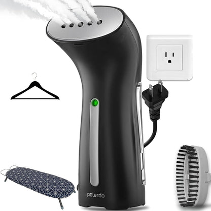Polardo Travel Garment Steamer - Compact Handheld Clothes Steamer with 360° Anti-Spill Technology