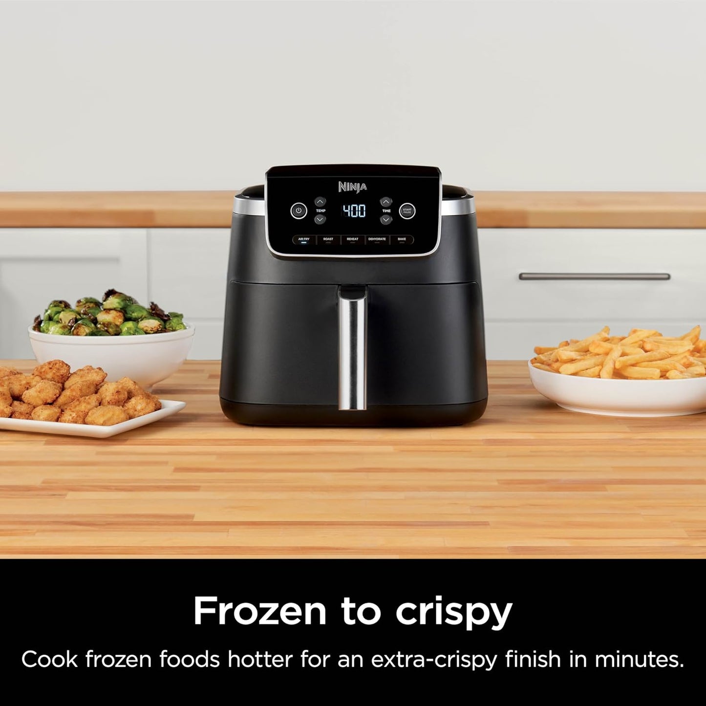 Ninja Air Fryer - 5 QT Capacity for Up to 4lbs of Fries | 5-in-1 Cooking Functions | Grey