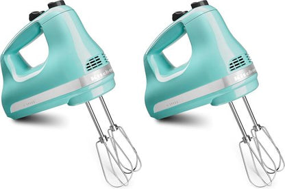 KitchenAid 5 Ultra Power Hand Mixer - Aqua Sky | Versatile & Compact Design, Pack of 2