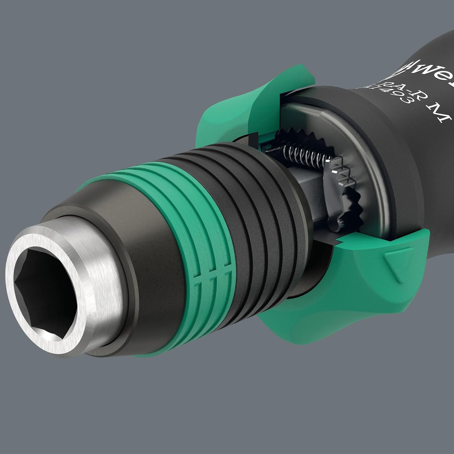 WERA - 1/4" Ratchet Bit-Holding Screwdriver | 123.5 mm Length for Precision Fastening