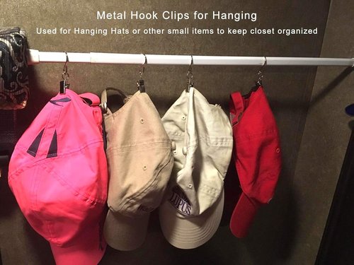 Coideal Gutter Hooks - 40 Pcs Stainless Steel Curtain Clips for Indoor/Outdoor String Lights | Silver