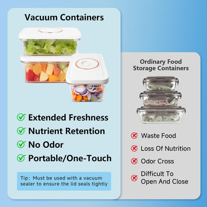 Skiennix Vacuum Sealer - Compact Handheld Machine with 30 Reusable Bags & 3 Containers | Ideal for Sous Vide, Travel & Camping