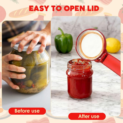 Skiennix Jar Lid Opener Set - 4 Easy Grip Tools for Seniors & Arthritis Relief | Kitchen Accessories