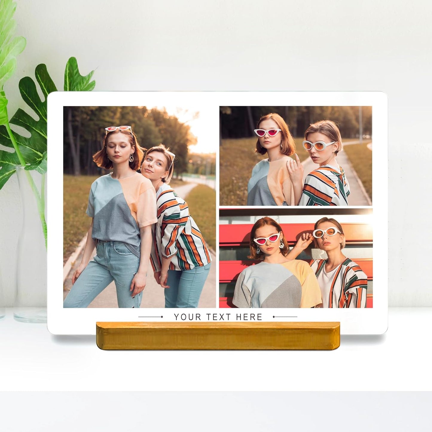Skiennix Custom Metal Photo Prints - Personalized Picture Frame Gift for Family & Loved Ones