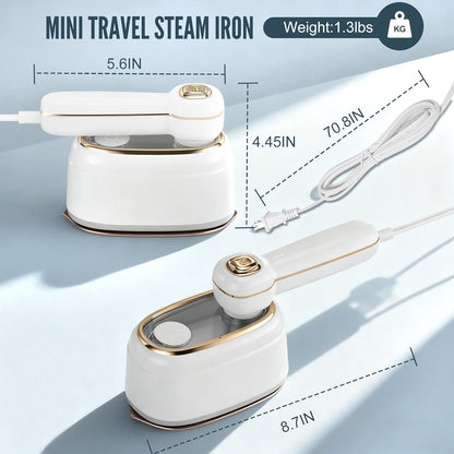 Skiennix Travel Steamer - 1200W Handheld Garment Iron with Fast Heating | White, 1 Piece