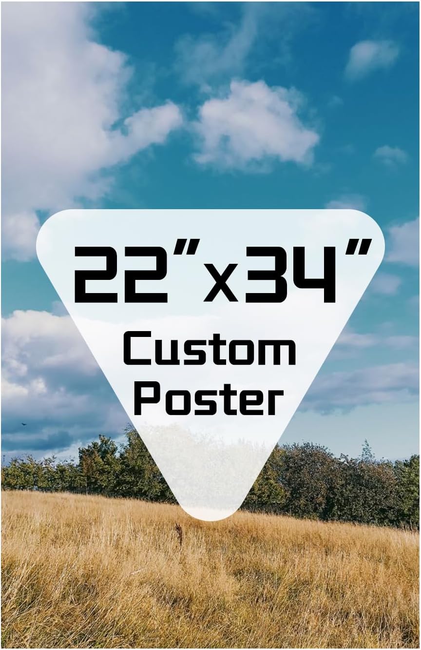 ZXDZSM Custom Canvas Poster - Personalized Photo Wall Art | Unframed 22" x 34" Size