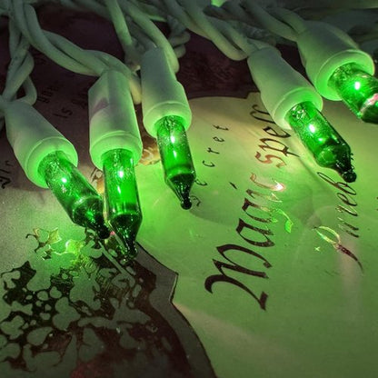 HISHINY Green Christmas Lights - 100 Count String Lights for Indoor/Outdoor Decor | UL Certified, 21 Feet