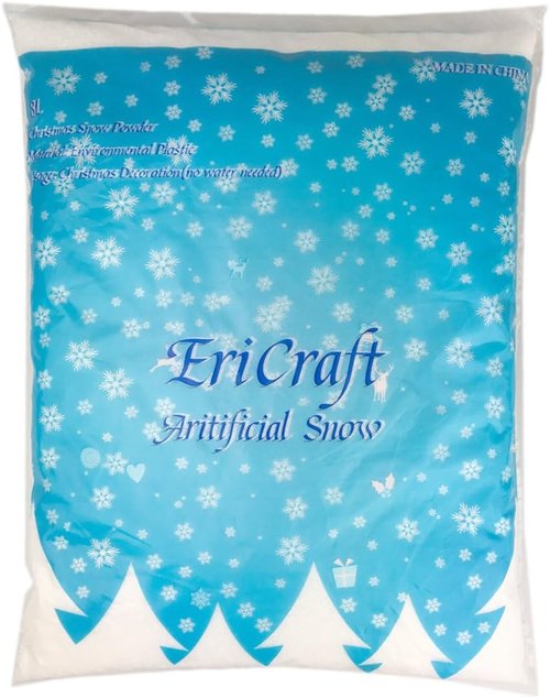Artificial Snow - 8 Liters | Perfect for Decorations and Handcrafts - 9.2 oz Size