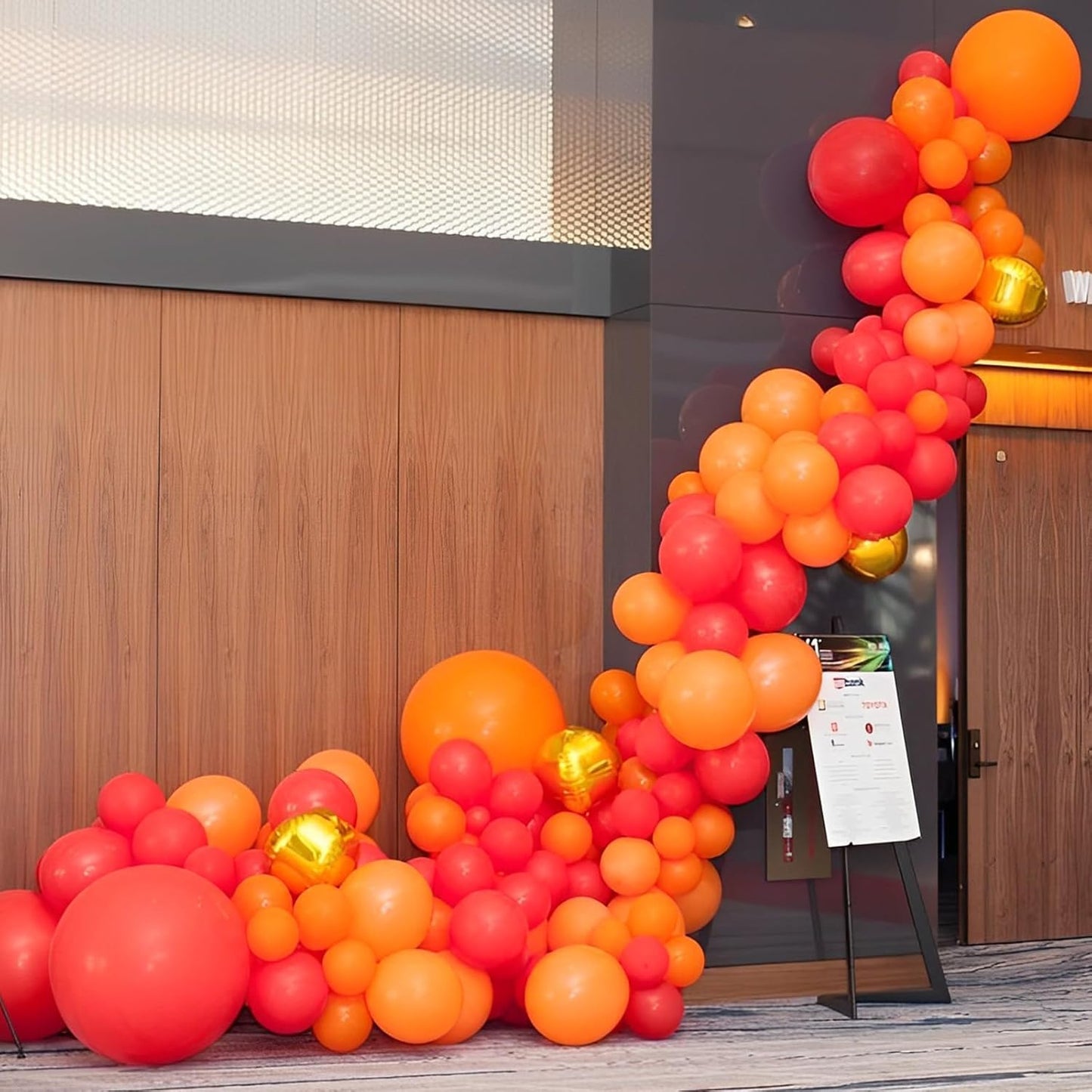 Voircoloria 12-Inch Burnt Orange Latex Balloons - 110pcs for Thanksgiving, Weddings & Parties