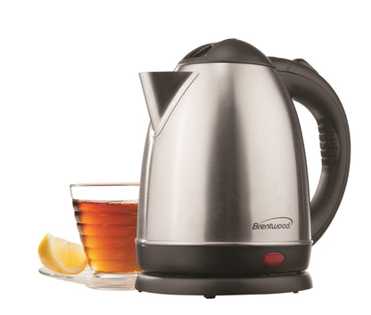 Brentwood KT-1780 1.5L Stainless Steel Cordless Electric Kettle,Silver