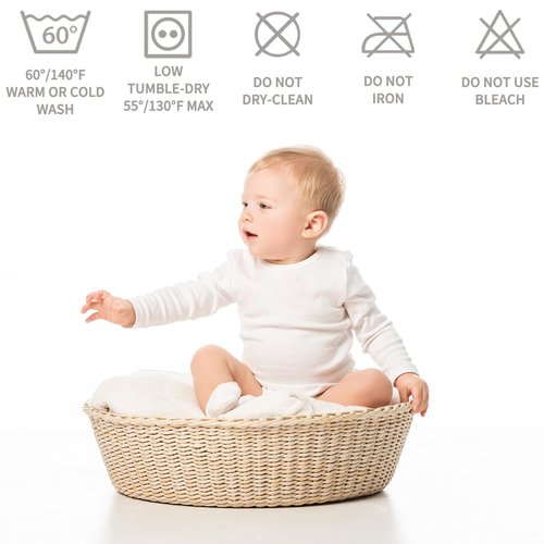BEDLORE Waterproof Mattress Protector Crib, 2 Pack Soft Gray Mattress Pad, Noiseless Machine Washable Mattress Cover, Ultimate Protection for Your Baby's Crib Toddler Bed (52''x28'')