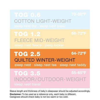 baby deedee Sleep Nest Teddy Baby Sleeping Bag, Gray Bubble Gum, Small (0-6 Month) (168)