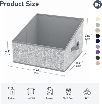 DIMJ Closet Storage Bins - Collapsible Fabric Baskets with Handles for Organizing Toys, Books, and More