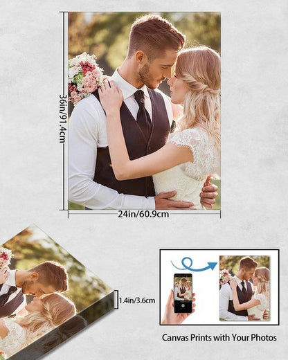 AbcCustomize Canvas Prints - Personalized Photo Art for Home Decor | Fast Next Day Shipping