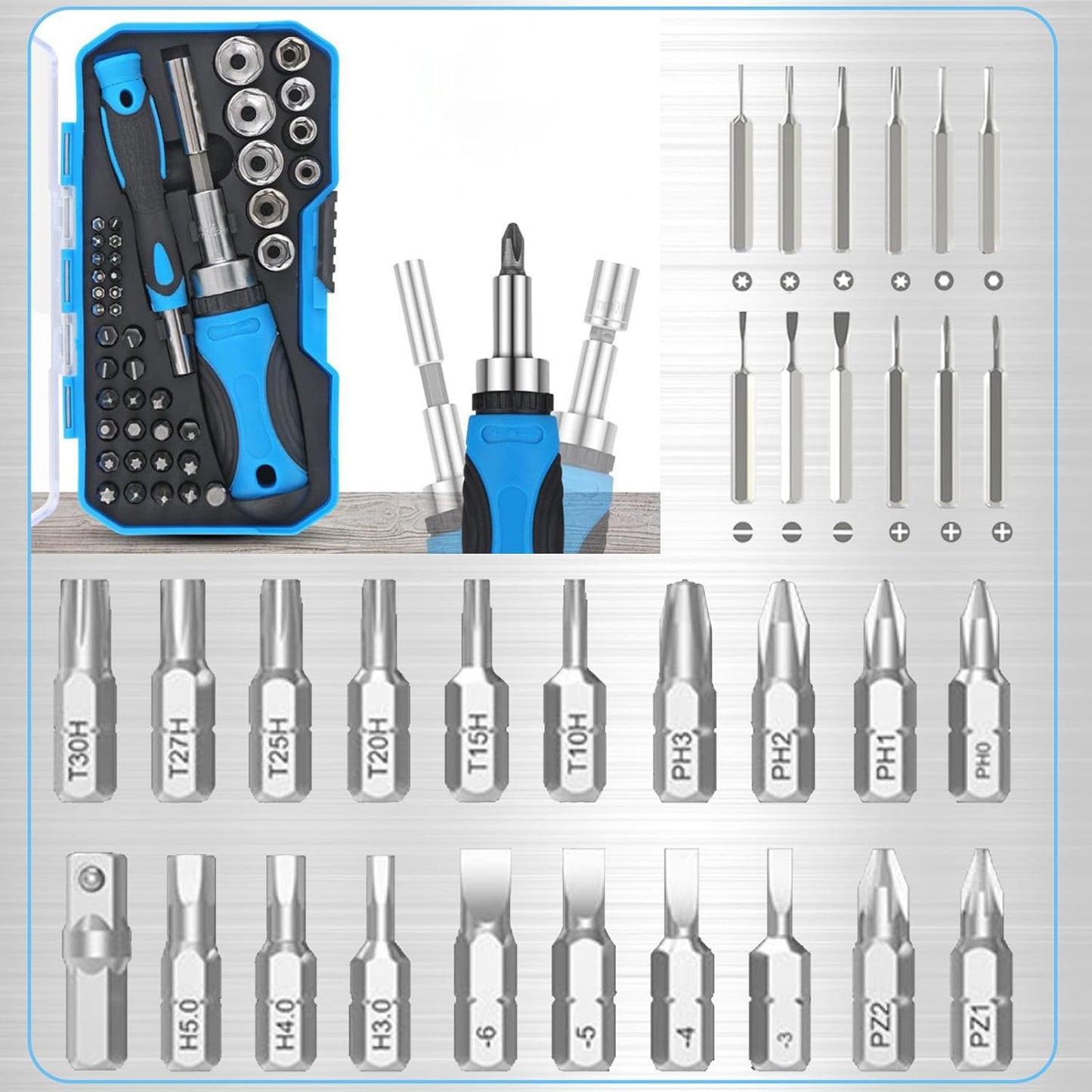 Tool Advent Calendar 2025 - 44-Piece Precision Tool Set with Screwdrivers & Storage Case | Perfect Christmas Gift for Men