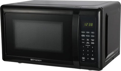 Emerson MW7302B Compact Microwave Oven - 700W Touch Control, LED Display, 0.7 Cu. Ft. Black