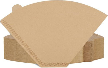 160 Count Unbleached Natural #4 Cone Coffee Filters | Compatible with Ninja Coffee Makers