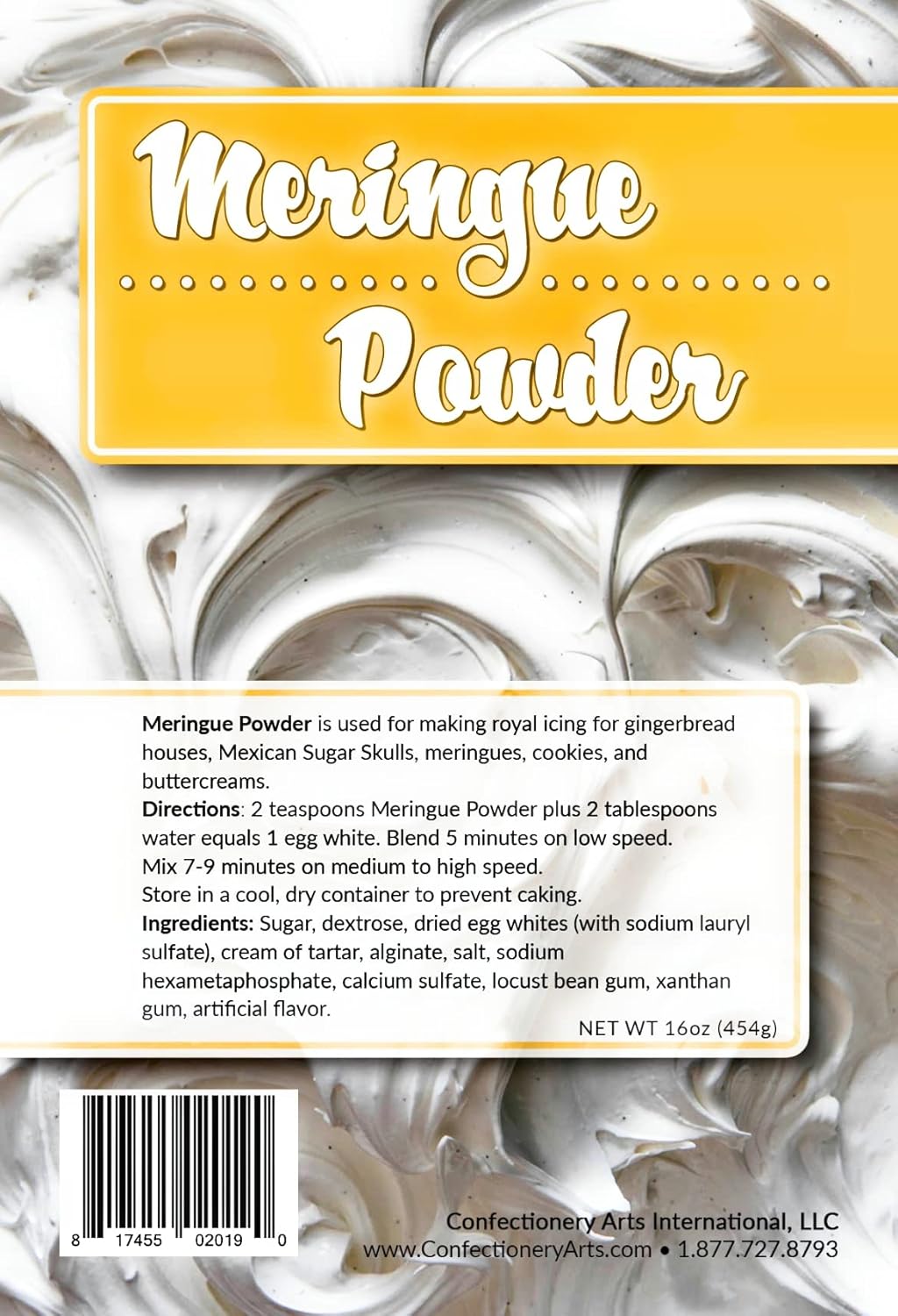 Meringue Powder by [Brand Name] - Versatile Baking Ingredient for Frosting, Icing & Toppings - 1 lb Pouch