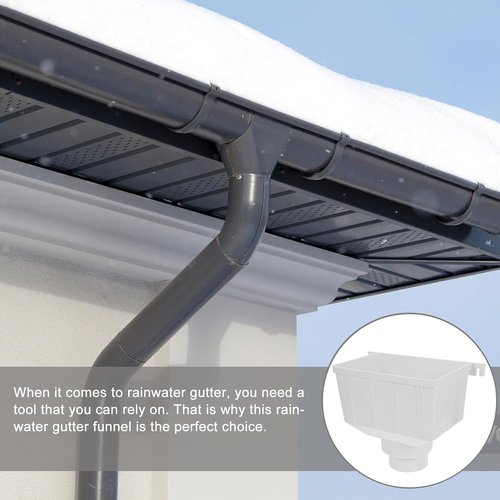 Downspout Diverter | PVC Rainwater Collection Barrel Adapter - Easy Install for Home Drainage, 10.43x6.06x8.07 Inch