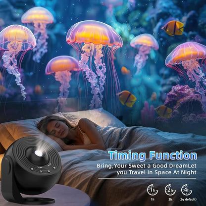 Galaxy Projector Pro - 360° Star & Ocean Night Light with 25 4K Discs