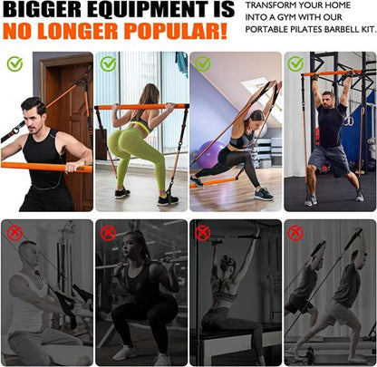 KUTIZE Pilates Bar Kit - Multifunctional Resistance Bands for Full-Body Workouts | Home Gym Equipment