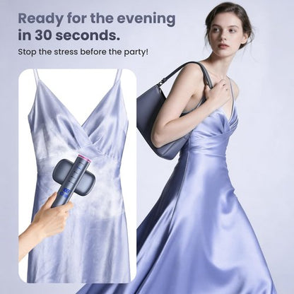 Travel Steamer for Clothes,100-220V Portable Iron,15s Heat Up,Steamer ＆ Iron 2 In 1, Travel Size,Large Ceramic Heat Panel
