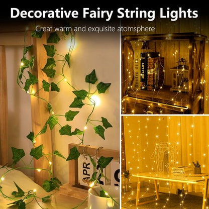 EXF Fairy Lights 4-Pack - Battery Operated with Timer | Pink Heart Neon Light - USB or Battery Powered for Bedroom & Party Decor