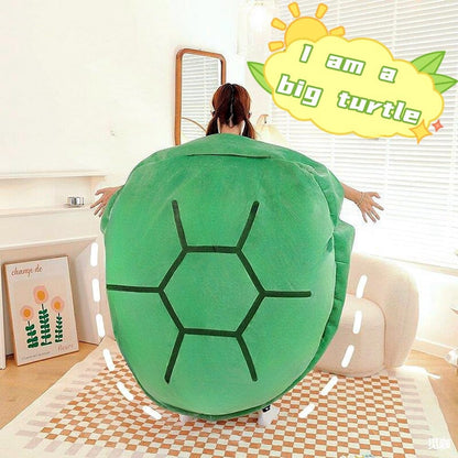 BXEBUI 51 Inch Wearable Turtle Shell Pillows Weighted Stuffed Animal Costume Plush Toy Funny Dress Up, Gift for Kids Adults (51 in)