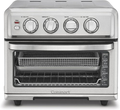 Cuisinart Air Fryer Toaster Oven - 8-in-1 Multi-Function, 1800W, Stainless Steel, 0.6 Cu Ft
