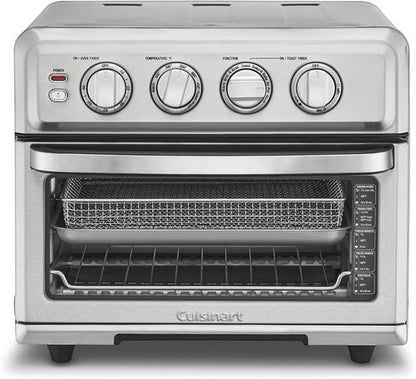 Cuisinart Air Fryer Toaster Oven - 8-in-1 Multi-Function, 1800W, Stainless Steel, 0.6 Cu Ft
