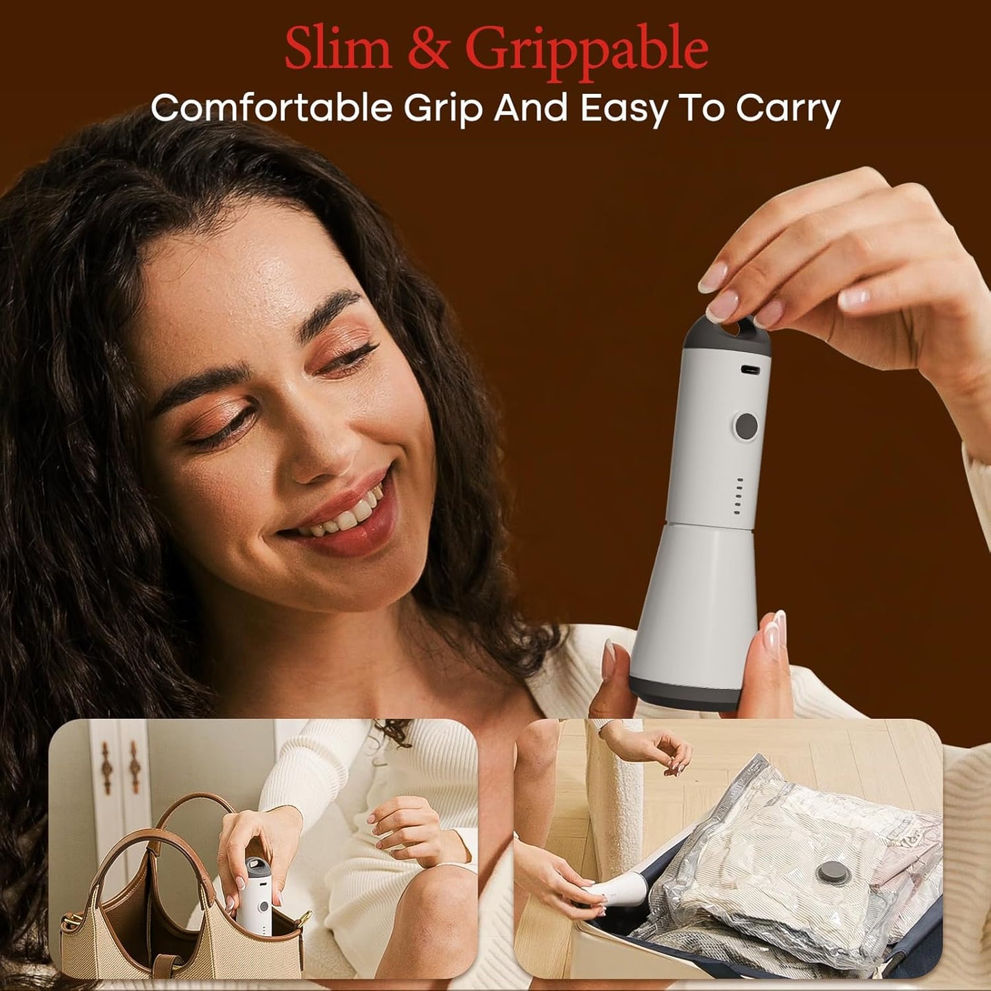 Vacbird Vacuum Bags - Travel Compression Packing Bags with Rechargeable Air Pump | Carry-On Size, 9 Combo Set