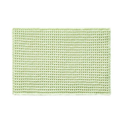 TYUU Waffle Bath Mat, Boho Bathroom Rugs Non Slip Washable Super Absorbent Quick Dry Cute Bath Mat Farmhouse Bathroom Decor, 36"x24" Pale Green